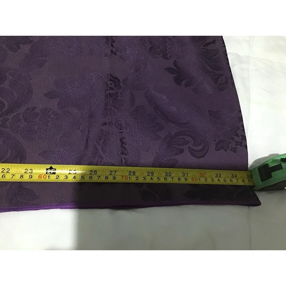 Purple Damask‎ Table Runner & Placemats Set of 4 Elegant Baroque Tapestry